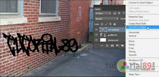 Cara membuat tulisan graffiti dengan photoshop