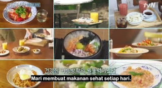 menu makanan sehat variety show our little summer vacation Jung Yu mi Choi Wooshik