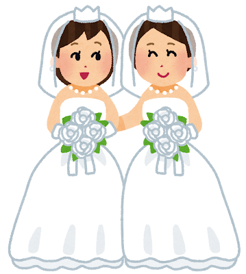 同性婚・同性結婚のイラスト（男性）