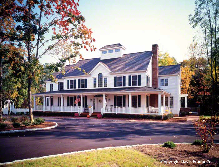 New England Colonial Style Homes with Barn