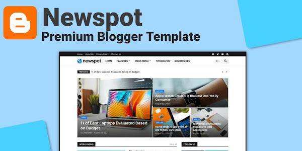 Newspot Premium Blogger Template Free Download