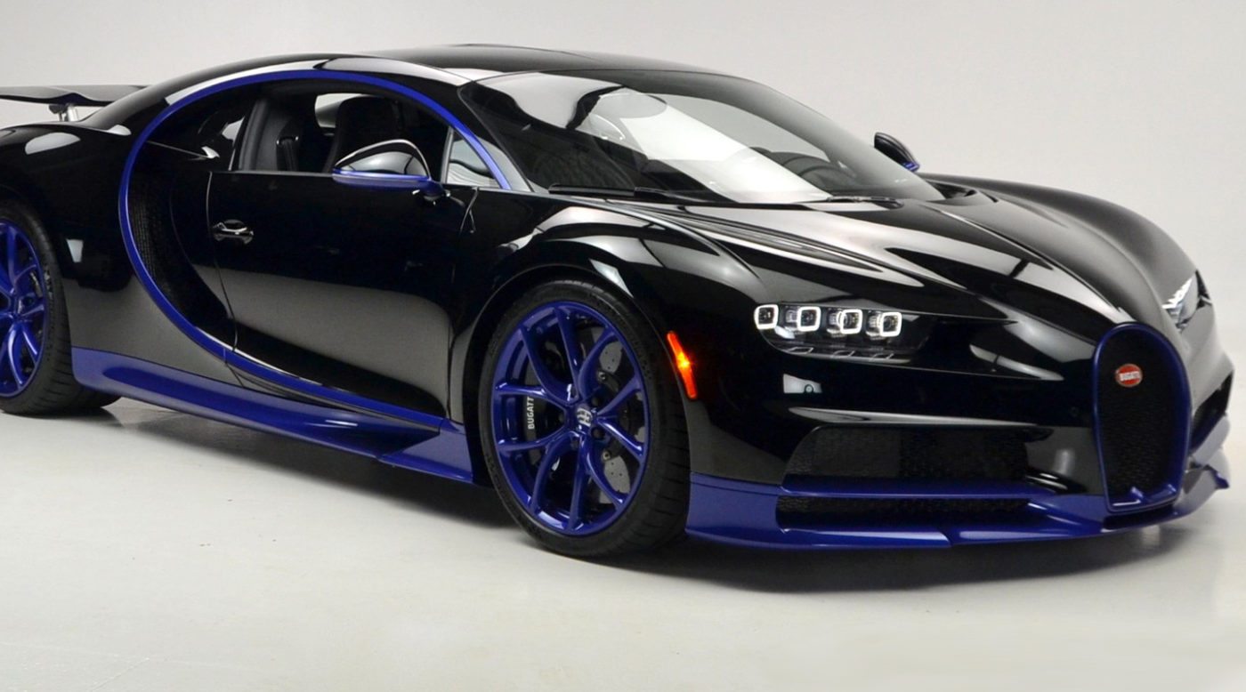 Bugatti Chiron Black Blue 1