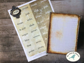 Journal Words for Bookplates: Free Printable Download My Porch Prints