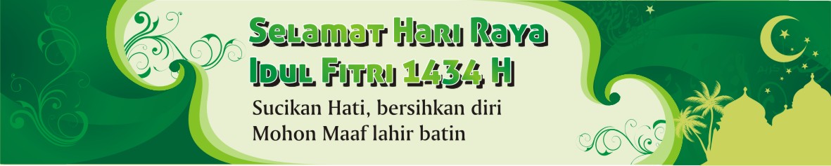  Spanduk  Lebaran Idul  Fitri  Green CDR  CorelDRAW FIle Free 