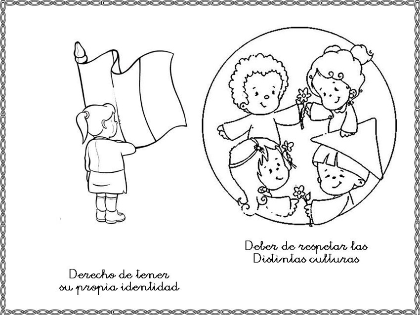 Dibujos Para Colorear Derechos Y Deberes Del Nino Colorear