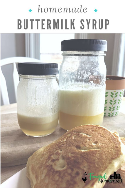 This yummy homemade buttermilk syrup recipe is perfect for waffles and pancakes.