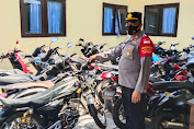   Kocar-kacir Saat Digrebek, Polisi Sita Puluhan Sepeda Motor Pembalap Liar