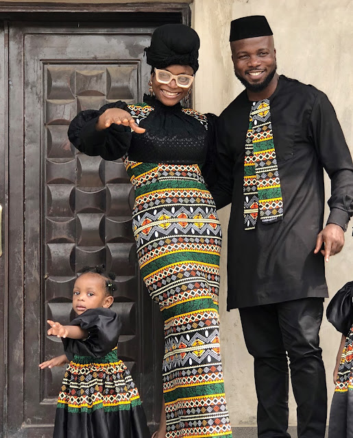 Family matching Ankara outfit