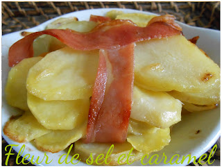 Galettes de pommes de terre et lard fumé