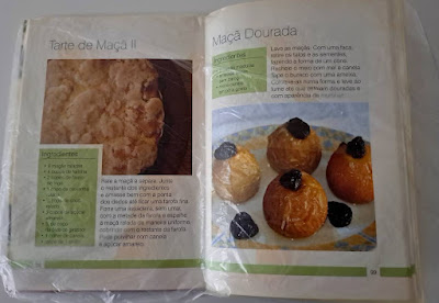 Livro de culinária saco de plástico transparente