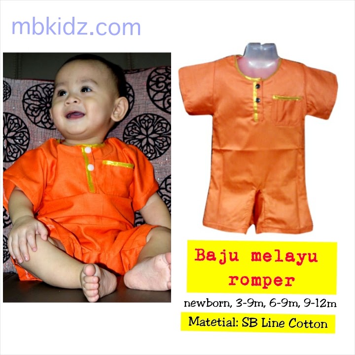  Baju  Melayu  Baby  dan Kanak kanak Romper  Baju  Melayu  