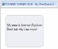 curvy corner Internet Explorer