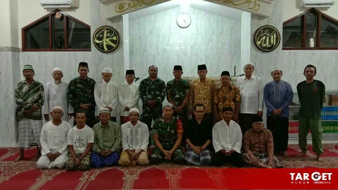 Safari Sholat Subuh Danramil Serengan di Sambut Hangat Takmir Masjid Jami Muslimin