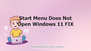 Start Menu Does Not Open Windows 11 FIX