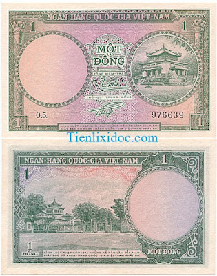 1 đồng việt nam cộng hòa 1955 lần 2