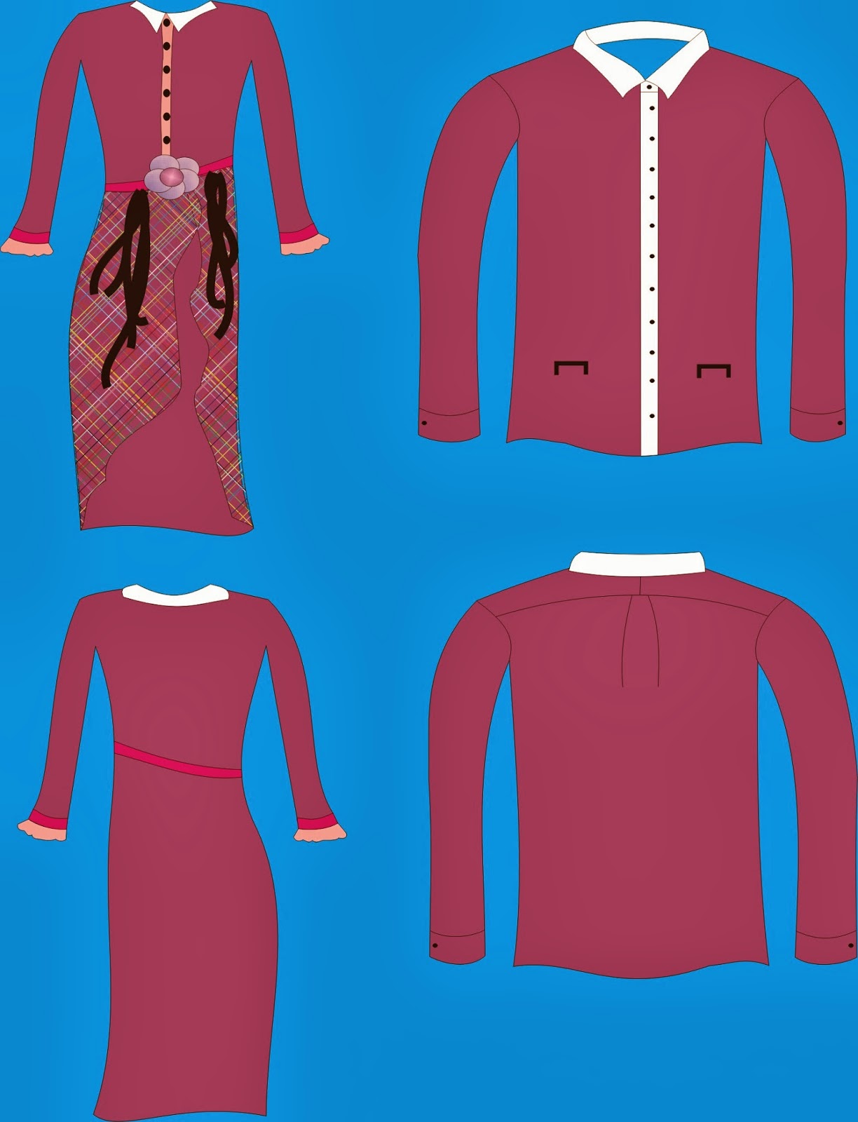 workshop: Contoh Baju Couple Keluarga
