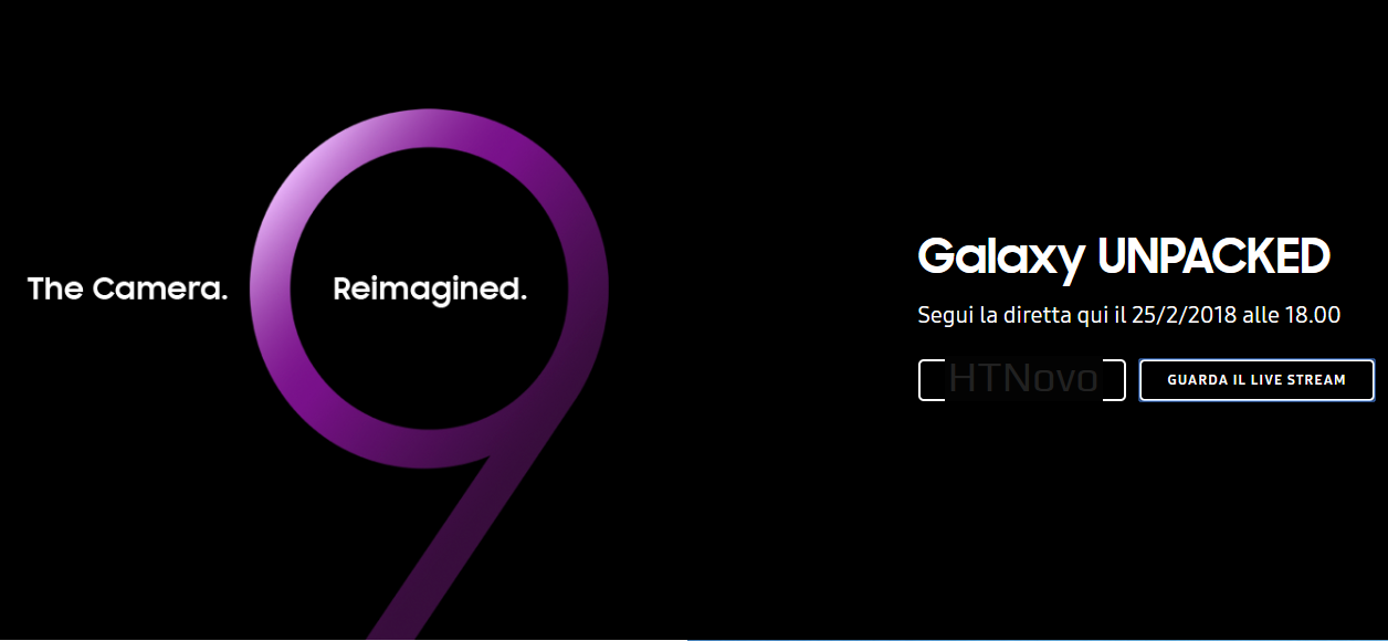 Diretta Streaming Presentazione Ufficiale Samsung Galaxy S9 e S9 Plus