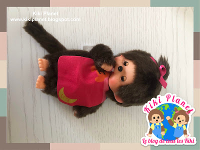 kiki monchhichi nigh day riboulant yeux blink rare cute sleeping