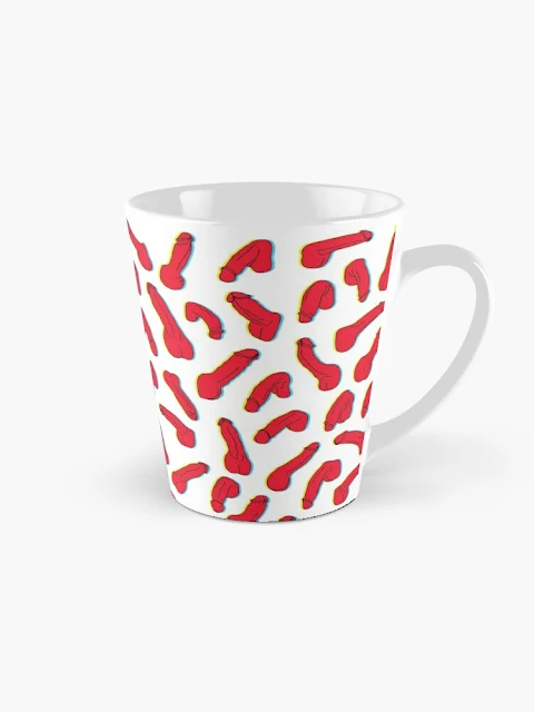 Redful penis pattern mug