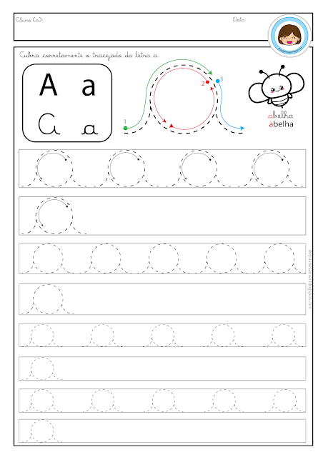 Vogal A Cursiva Minúscula. Incentive a prática da escrita cursiva desde cedo com nossas novas atividades das vogais em letra cursiva para a Educação Infantil. Com opções para baixar, essas atividades são uma introdução divertida e eficaz à escrita cursiva das vogais.  Dê às crianças as ferramentas para dominar a escrita cursiva das vogais com nossas novas atividades para a Educação Infantil. Baixe esses recursos e proporcione uma experiência prática e envolvente de aprendizado das vogais em letra cursiva.