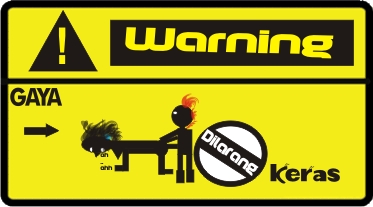 Kumpulan Stiker  Warning 
