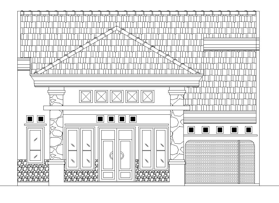 Sketsa Rumah Joglo Tampak Depan Rumah Joglo Limasan Work