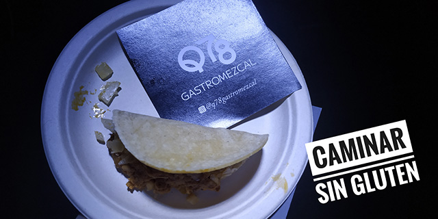 Taco mejicano sin gluten de Cochinita Pibil elaborado por Q78 Gastromezcal #MondoBirratour