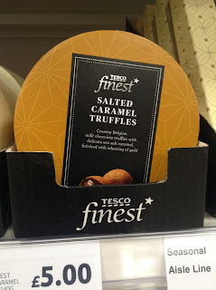 tesco finest salted caramel truffles