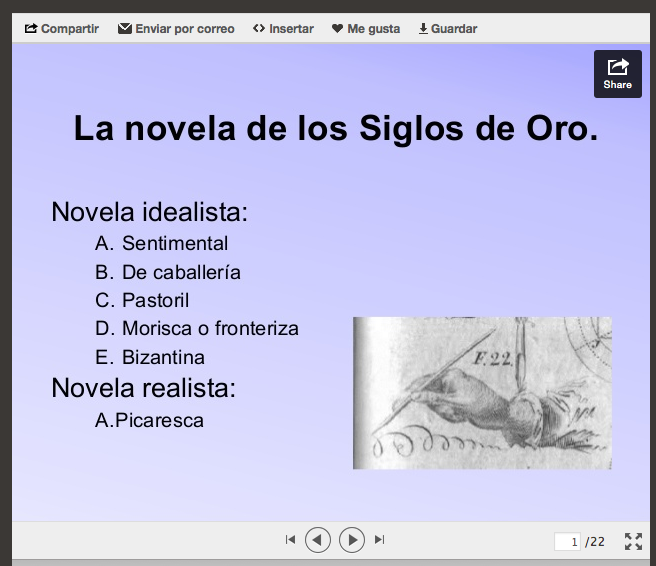 http://es.slideshare.net/alfmaba/la-novela-delsiglodeoro-33653369