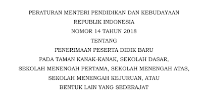 DOWNLOAD JUKNIS PPDB KEMDIKBUD 2018/2019 (SD SMP SMA)