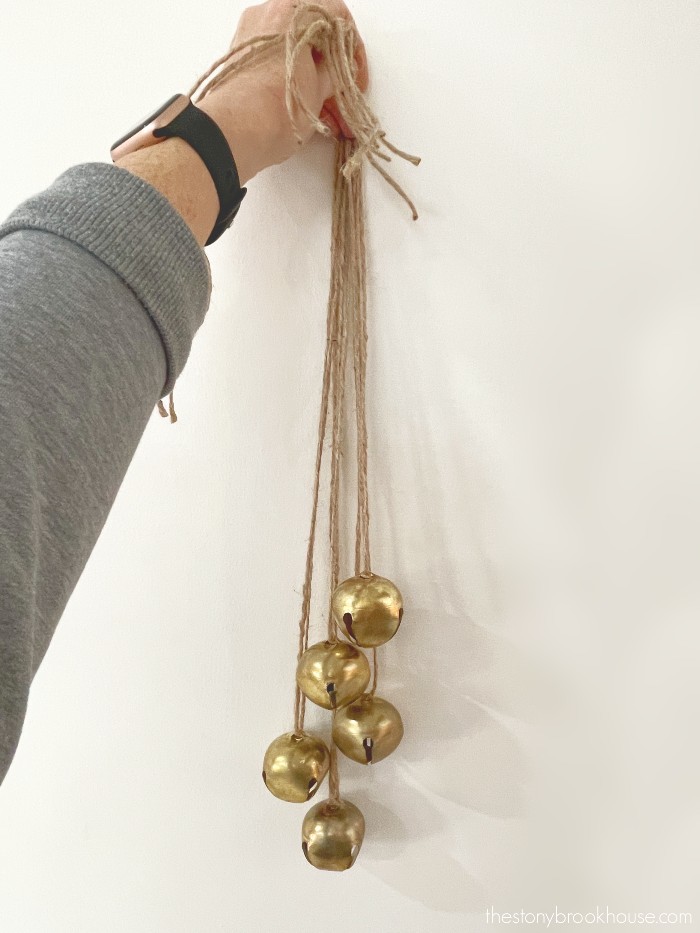 Hold up hanging bells to see height of each bell
