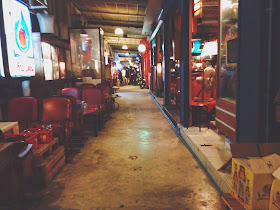 Talad Rodfai Train Market Bangkok Entrance Walkway