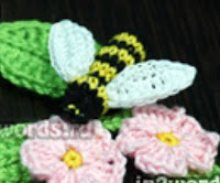 ABEJA EN LA FLOR AMIGURUMI 581