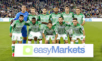 REAL BETIS BALOMPIÉ. Temporada 2019-20. Joel Robles, Loren, Bartra, Sidnei, Edgar, Joaquín. Fekir, Emerson, Andrés Guardado, Sergio Canales y Álex Moreno. REAL BETIS BALOMPIÉ 2 REAL MADRID C. F. 1. 08/03/2020. Campeonato de Liga de 1ª División, jornada 27. Sevilla, estadio Benito Villamarín: 51.521 espectadores. GOLES: 1-0: 40’, Sidnei. 1-1: 45+2’, Karim Benzema, de penalti. 2-1: 82’, Tello.