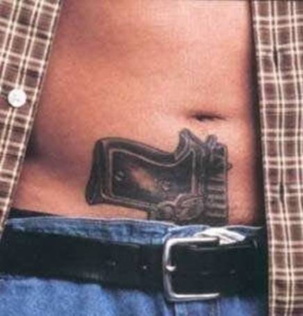 The best tattoo designs, tattoo art and tattoo ideas. Gun Tattoos in