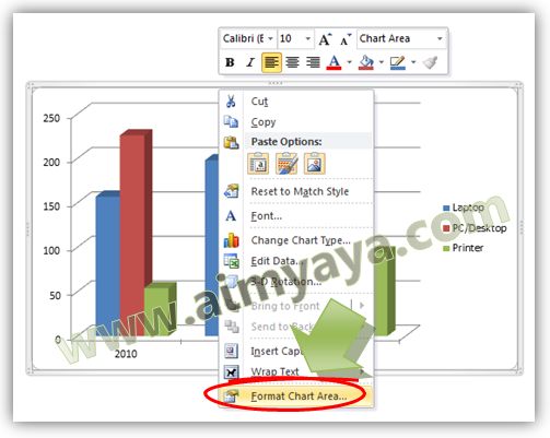 Fasilitas dukungan warna background grafik di excel mempermudah kita mengatur tampilan ch Cara Memberi Warna Background Chart/Grafik Excel