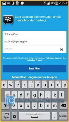 Cara Ganti Akun BBM Di Android