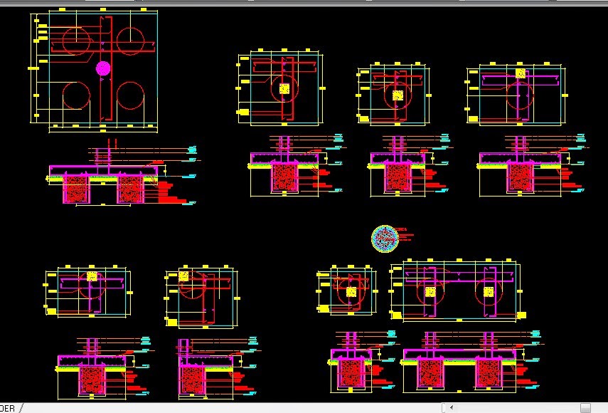 DOWNLOAD GAMBAR AUTOCAD: Gambar AutoCAD Detail Pondasi Sumuran