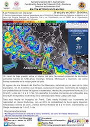 Se esperan chubascos para Guerrero 