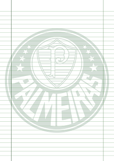 Papel Pautado do Palmeiras PDF para imprimir na folha A4