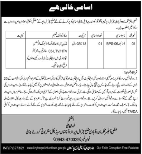 Population Welfare Department Job 2021 In KPK | NS Job Ads