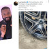 Reality Tv star, Leo Da Silva, laments after pothole on Lagos road destroyed his tyre 