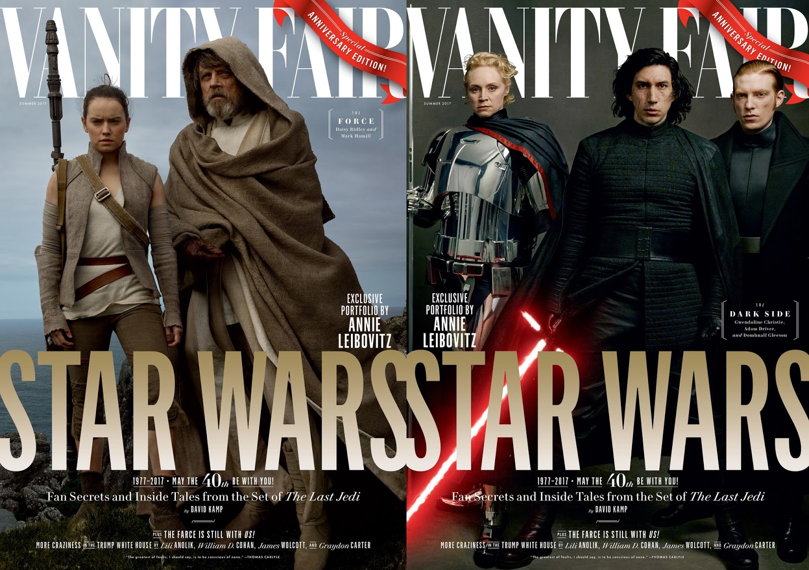 Covers for Vanity Fair's 'The Last Jedi' Special Issue ...