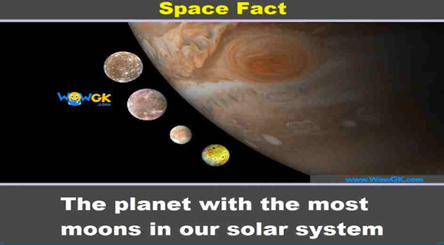Which planet has the highest number of Moons?