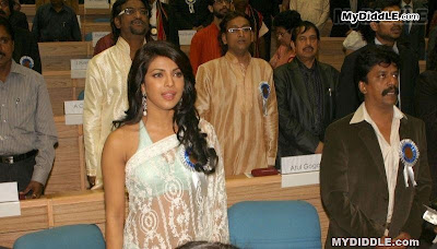 Priyanka Chopra in A Backless Transparent Saree  56th National Film Awards image