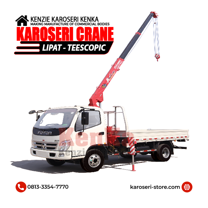 Harga Instalasi Karoseri Crane Telescopic - Indonesia