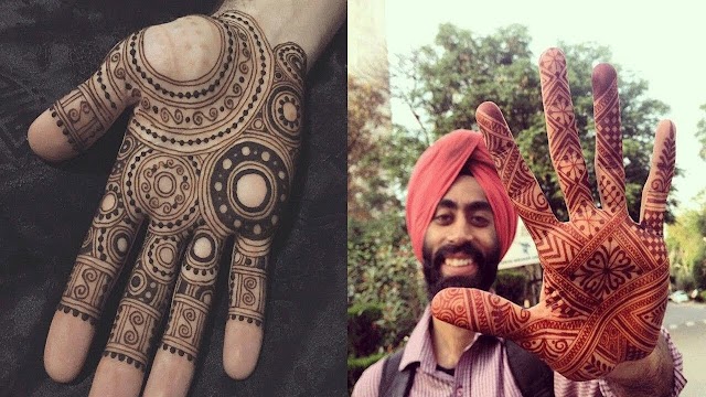 GROOM MEHNDI DESIGN