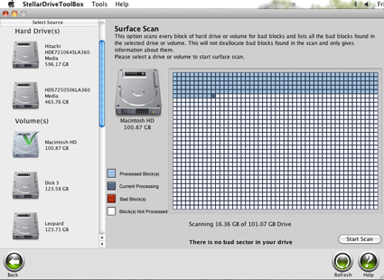 Linux surface scan hard disk