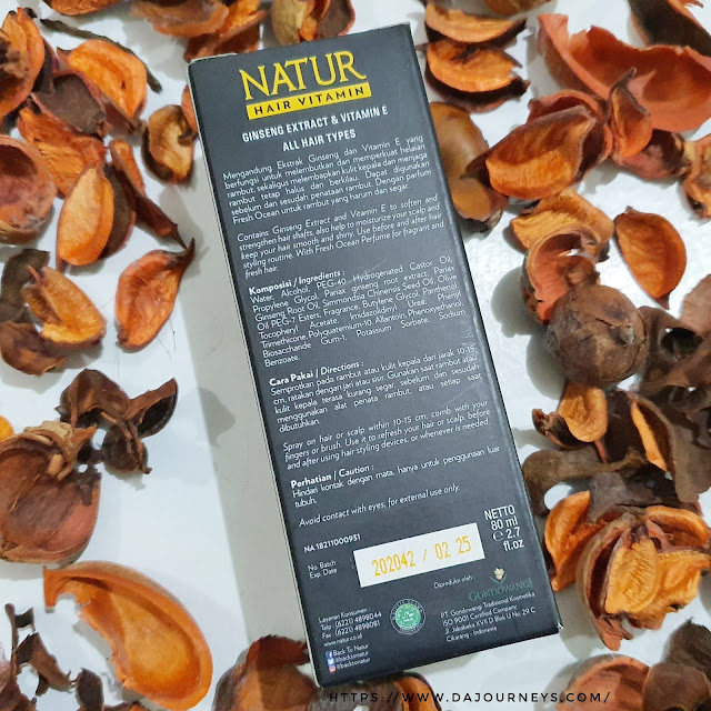 Review Natur Hair Vitamin Ginseng Extract & Vitamin E