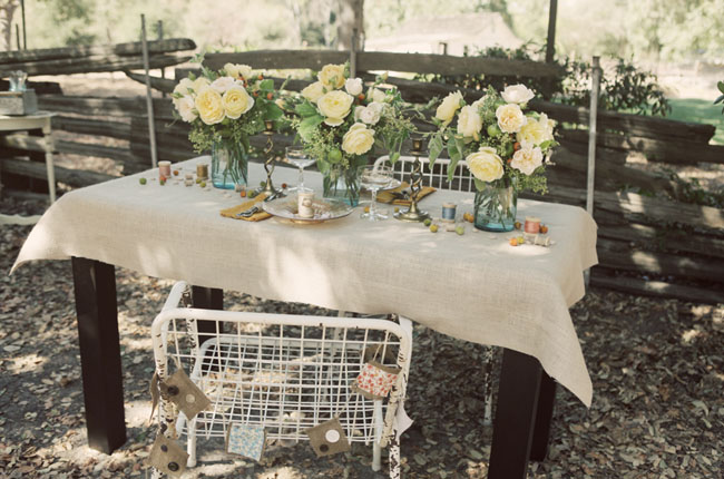 Merrill and Michelle 39s Vintage Picnic Wedding